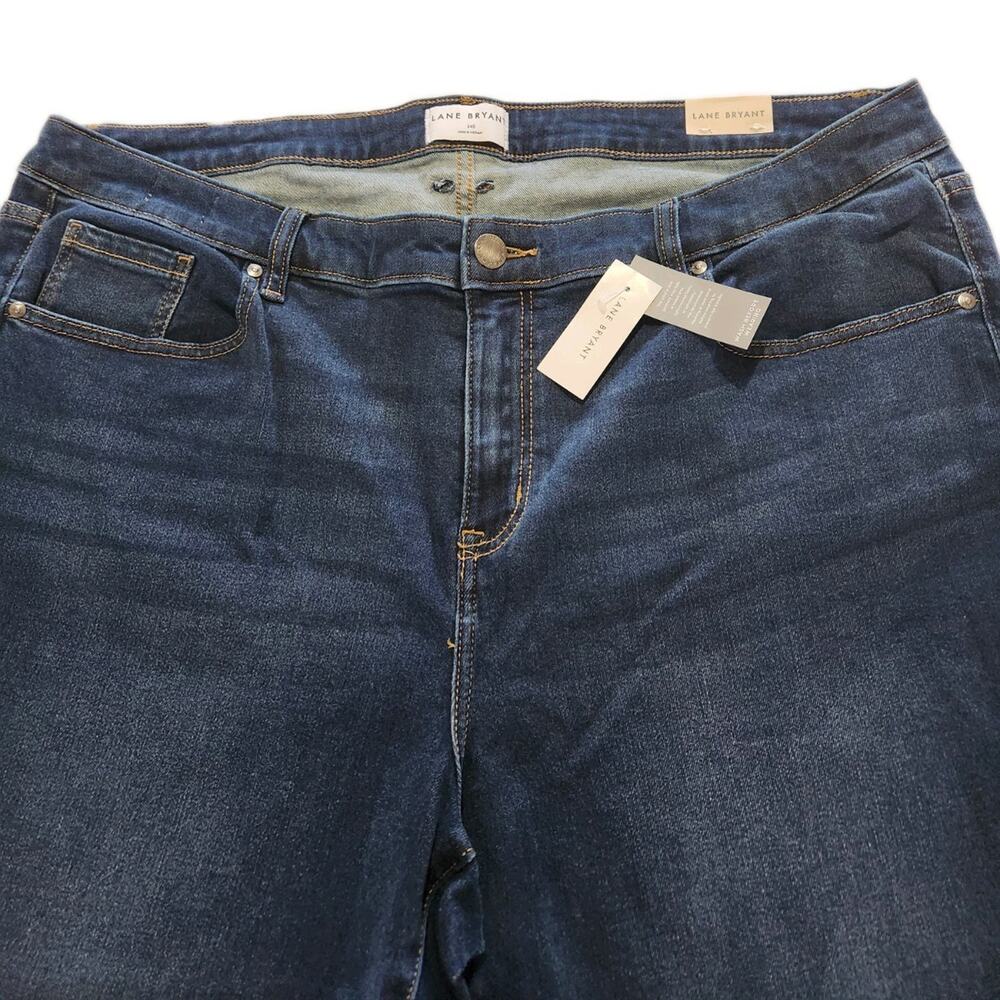 New Lane Bryant Signature Flare Mid Rise Dreamfeel Stretch Denim Jeans Size 24 - Picture 4 of 5